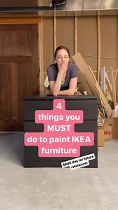Discover the art of repainting IKEA furniture the right way, thanks to the expertise of @the_handcrafted_haven! 🎨✨ Avoid peeling paint and scratches with these crucial steps: 1) Sand 2) Prime 3) Paint with a coat of paint! Elevate your furniture game with these essential tips. 🌟 #FurnitureRevival #IKEAHackMasters #DIYFurniture #PaintedPerfection #FurnitureFlippers | IKEA Hacks & Ideas