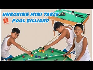 UNBOXING MINI TABLE POOL BILLIARD | Shopee | Edward’s World