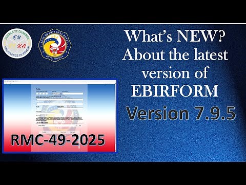 BIR UPDATE: NEW EBIRFORM Version 7.9.5 - How to Download and Install? RMC-49-2025 #BIRFORM #bir