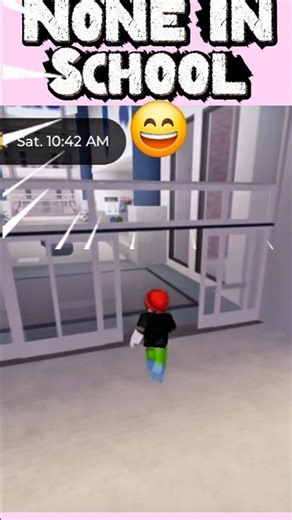 NOOB Enters Empty School 😨 Girl Challenges Him to Race |#roblox #robloxedit #ytshorts