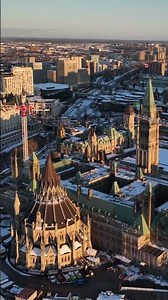 Winter Magic at Canada’s Heart 🇨🇦❄️ | Parliament Hill from Above