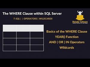 SQL WHERE Clause | AND, OR, LIKE Operator | SQL for Data Analysis Episode 4