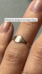 Behind our Cygnet Ring 🦢 Hugging you close, like a cygnet in its mother’s wings – available in a grand or baby size, in solid 14k gold or sterling silver | catbird