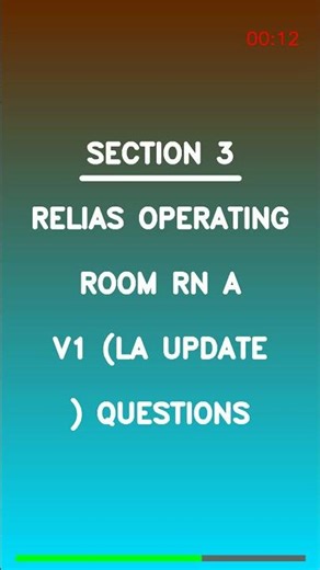 Relias Operating Room RN A V1 2026 | LA Update | Latest Exam Questions to PASS