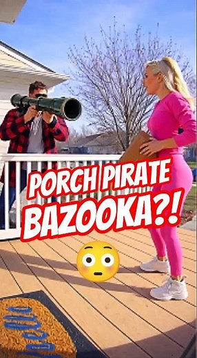 Porch Pirates Took the Bait… And Got BLASTED 💥 #shorts