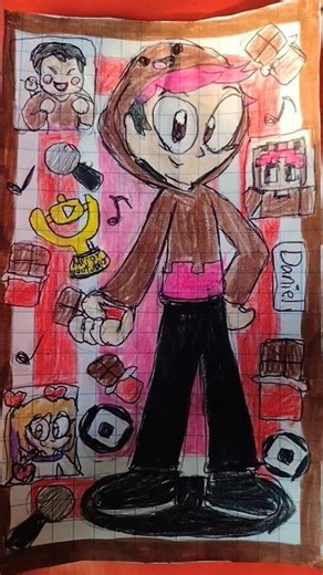 El interesante Daniel de Chocoblox #dibujo #viral #shorts #minecraft #roblox #chocoblox