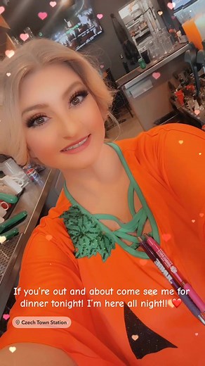 Working at Czech Town Station tonight friends! Stop in for dinner tonight! Bring your littles and show me all your costumes!! Here till close! 🎃 | Mary Christensen