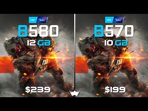 ARC B580 12GB vs ARC B570 10GB | Tested in 10 Games | 1440P