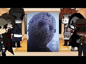 [Horror Movie Characters React to Each other] [TW: Blood, Violence, Gore]