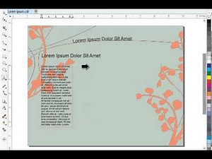 CorelDRAW - Linking Text Frames