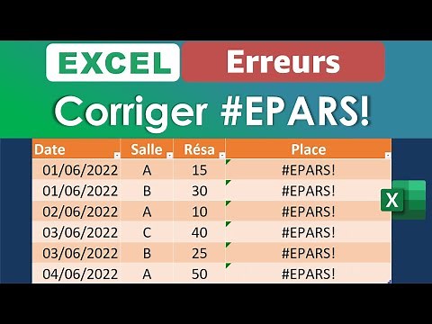 Excel erreur #epars ou #progapation : comment la corriger