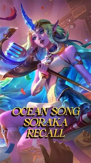 🎤OCEAN SONG SORAKA RECALL🎤 - #leagueoflegends #soraka #recall #skins #lol #riotgames #fyp #shorts