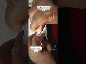 Refilling our sublimation ink cartridges from Cosmo Ink.