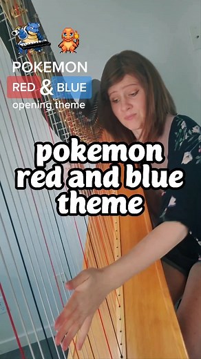 Kristan Toczko | Harpist on Instagram: "Since you all loved the "dancing toothless" song so much (Driftveil City theme from Pokemon Black and White), here is the Red and Blue theme I covered last year! This music is so nostalgic, literally my childhood. At one point I could name all 150 pokemon, in order. 😅 I also had a huge collection of cards, what a time to be alive! #pokemon #gameboy #videogames #music #cover #harp"