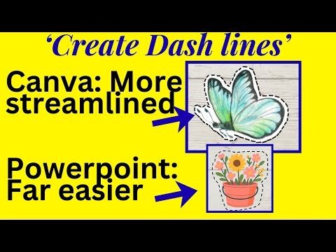 How to Make a Cut and Paste Dash line around Shapes