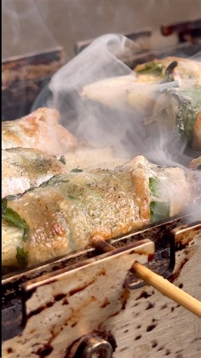 夏しか勝たん【香味野菜】の炭火豚巻き。 #キャンプ飯 #レシピ #炭火焼き
