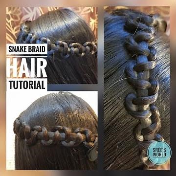 Easy Hairstyle for Beginners ||Snake Braid Hair Tutorial || How to do Snake Braid Hairstyle