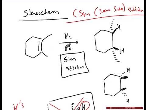 Alkenes Part 1 Synthesis and Properties Catalytic Hydrogenation of Alkenes tutorial
