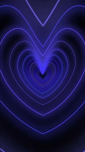 Blue Heart Odyssey: Flying Through a Dreamlike Tunnel