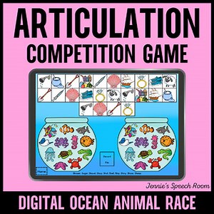 Digital Ocean Articulation Game - Sea Animal Race