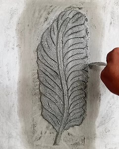 40K views · 128 reactions | Easy way making cement leaf art | Andris Brick Art | Facebook