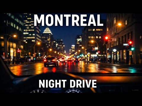 Downtown Montreal Night Drive 🇨🇦 | 4K City Streets After Dark