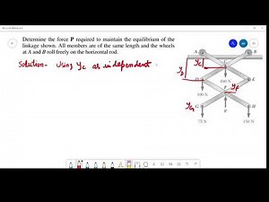 Solved Problem 3 | Principle of Virtual Work | Engineering Mechanics