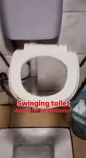 Swinging toilets available at Walmart #fyp #funnyclips #viralclips #viralvideo #comedyclips