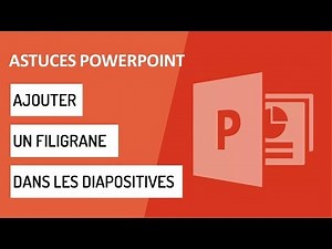 Ajouter un Filigrane dans les diapositives