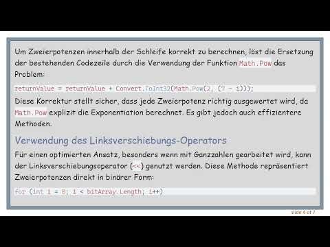 Das C# Potenzberechnung verstehen: Warum Math.Pow für Bitmanipulation unerlässlich ist