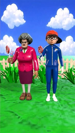 Scary Teacher VS Nick #funny #3danimation #scaryteacher3d