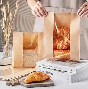 [Hot Item] Food Grade Resealable Pastry Bakery Bread Bags with Window