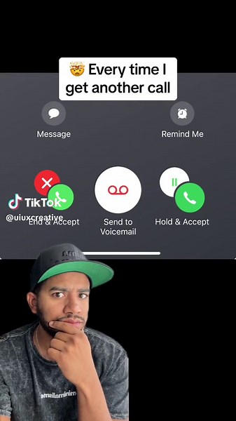 Every time I get another call on my iPhone! 🤯🤯🤯 Call Handling Options: The iPhone provides options to ‘End & Accept’, ‘Hold & Accept’, or ‘Decline’ the second call. While this gives control, it can also pressure the user to make a quick decision, potentially leading to mistakes or dissatisfaction. Is this bad UX Design? What do you think? 👇👇 #badux #ux #userexperience #uxdesigner #baduserexperience #iphone #uiux #uiuxdesign #confused #funny #productdesigner