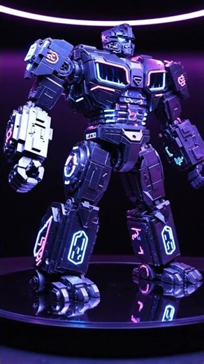 🤖 Building a Futuristic LEGO Megazord with Cyberpunk Neon Details! 😱