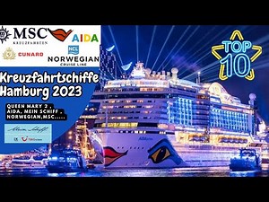 Kreuzfahrtschiffe in Hamburg 2023