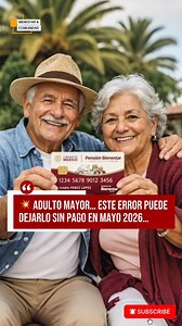 👉 🚨 PENSIÓN BIENESTAR: ESTE ERROR TE DEJA SIN PAGO EN MAYO 2026 😱#PensionBienestar #Bienestar2026 #AdultosMayores #bancodelbienestar #bienestar