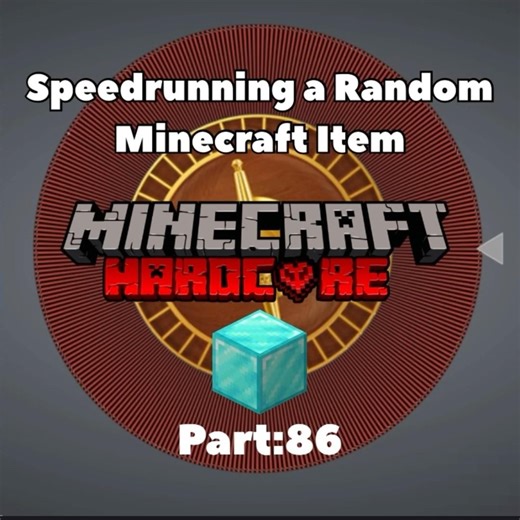 Speedrunning a Random Minecraft Item | part:86 #Minecraft #minecraftmemes #gaming #fyp #speedrun