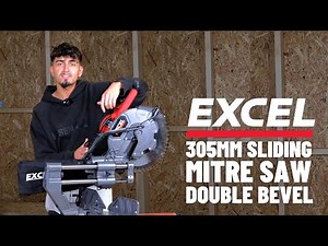 Achieve Flawless Cuts with the Excel 305mm Sliding Mitre Saw Double Bevel!