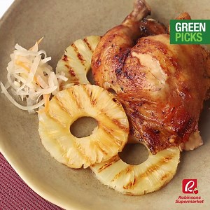 107K views · 120 reactions | Taste a pineapple flavour under a delicious, succulent meat with every bite of the Roasted Pineapple Chicken that perfectly balances sweet and savoury! Grab the ingredients from our stores or shop them hassle-free with Honestbee! | Robinsons Supermarket | Facebook