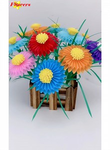 225K views · 10K reactions | Using recycled materials to make flowers decorated extremely beautifully | Flowers | Facebook