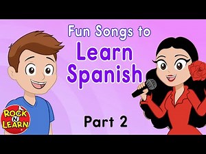 Learn Spanish Part 2 - English to Spanish Songs - Easy and Fun