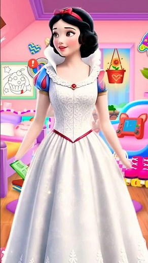 Disney Snow White Princess Cosplay By My Talking Angela 2 #disney #snowwhite #princess #makeup #fyp