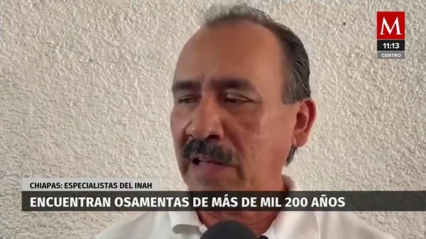 Hallan restos humanos con más de mil años de antigüedad en Chiapas