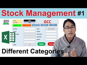 Category wise Stock [ Inventory ] Management in Excel - 5 | Dynamic and Fully Automatic Inventory