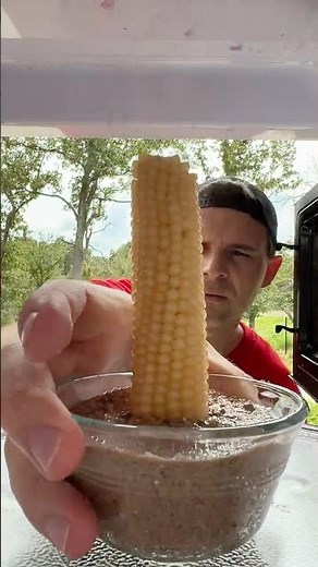 POPPING CORN ON THE COB IN THE MICROWAVE!