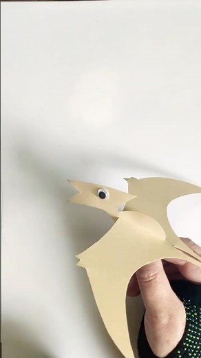 Almost Knocked My Camera Over Making This Paper Pterodactyl 🦕📷 #diy #crafts #papercraft