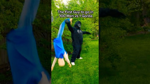 The first guy to go in 100 men VS 1 gorilla