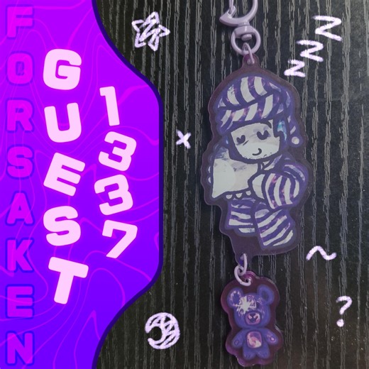 PRE-ORDER | Roblox Forsaken Keychain - Guest 1337 | Deep Sleep Guest - Etsy
