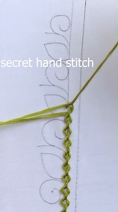 how to do easy knotted chain stitch🌺🌿 | Secret Hand Stitch
