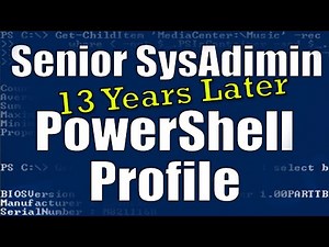Sr. SysAdmin PowerShell Profile after 13 Years #powershell #script #sysadmin